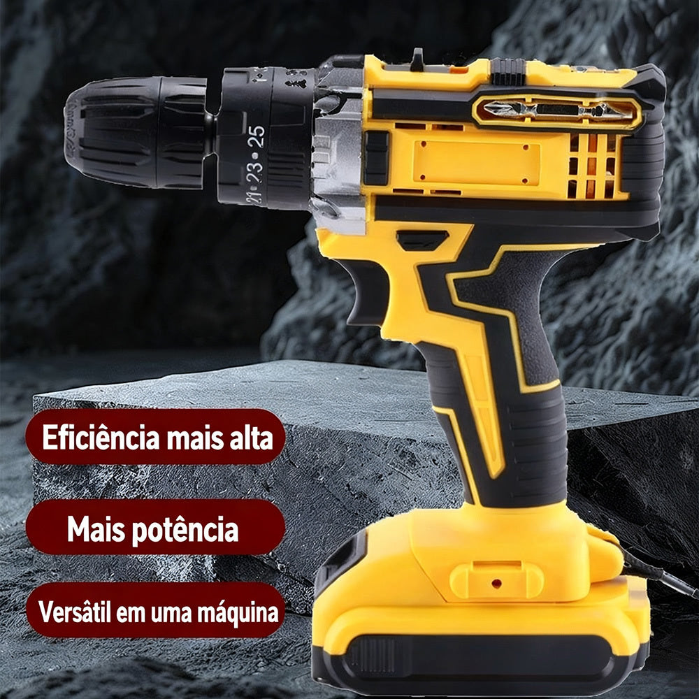 Parafusadeira Furadeira 48V 2 Baterias Com Maleta e Acessórios Completo.