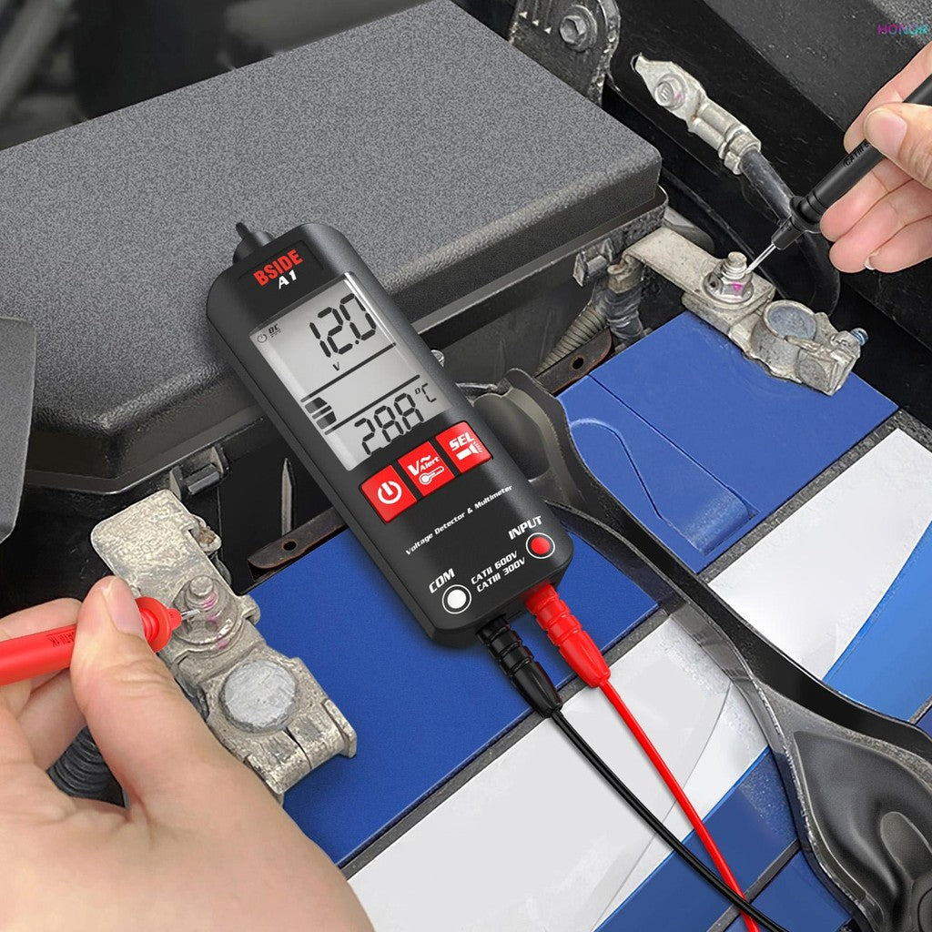 BSIDE A1 Mini Multímetro LCD Digital Tester Detector De Tensão 2000 Contagens DC/AC Frequência Res McenT Multímetros