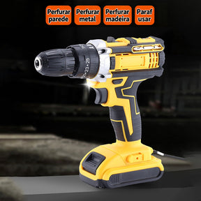 Parafusadeira Furadeira 48V 2 Baterias Com Maleta e Acessórios Completo.