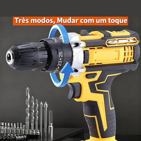 Parafusadeira Furadeira 48V 2 Baterias Com Maleta e Acessórios Completo.