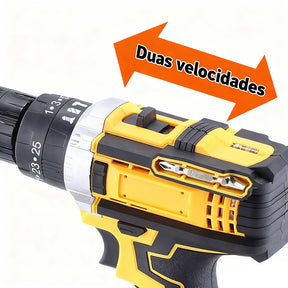 Parafusadeira Furadeira 48V 2 Baterias Com Maleta e Acessórios Completo.