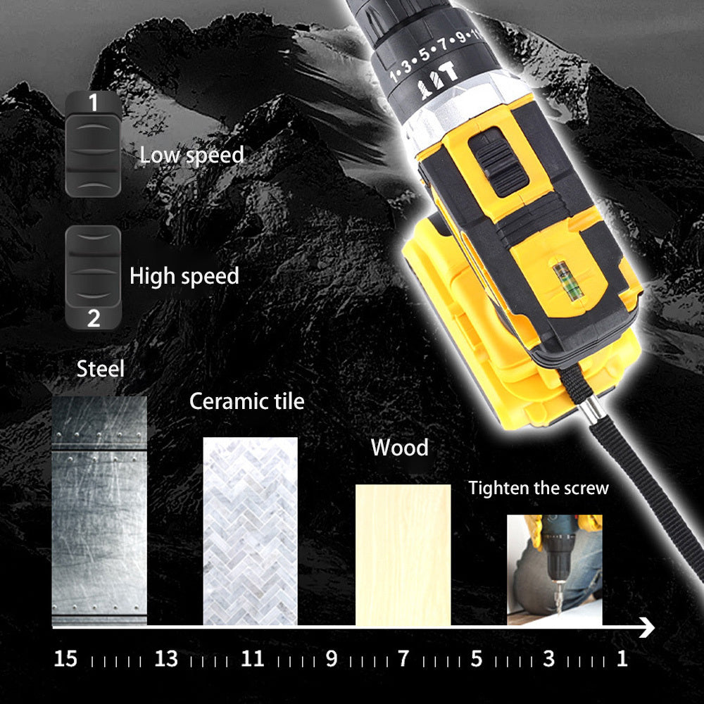 Parafusadeira Furadeira 48V 2 Baterias Com Maleta e Acessórios Completo.